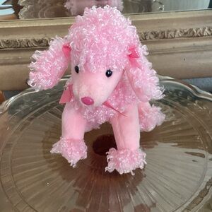 Ty Pink Curly Poodle Plush